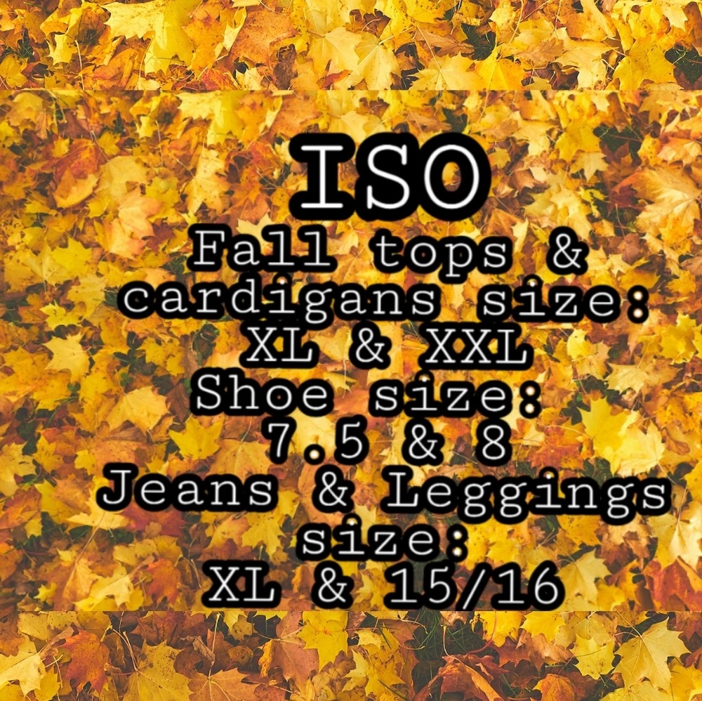 ISO FALL CLOTHES